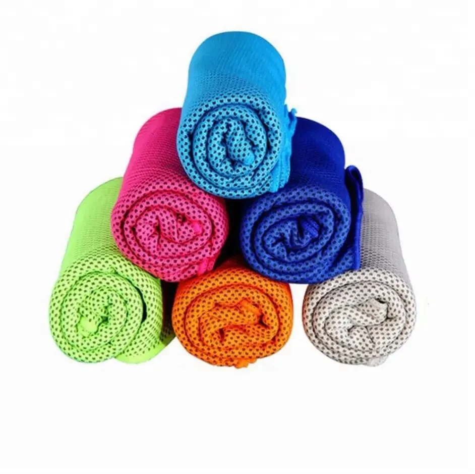 custom cooling towel red microfiber cleaning towel fitness cooling towels for neck 6 pack