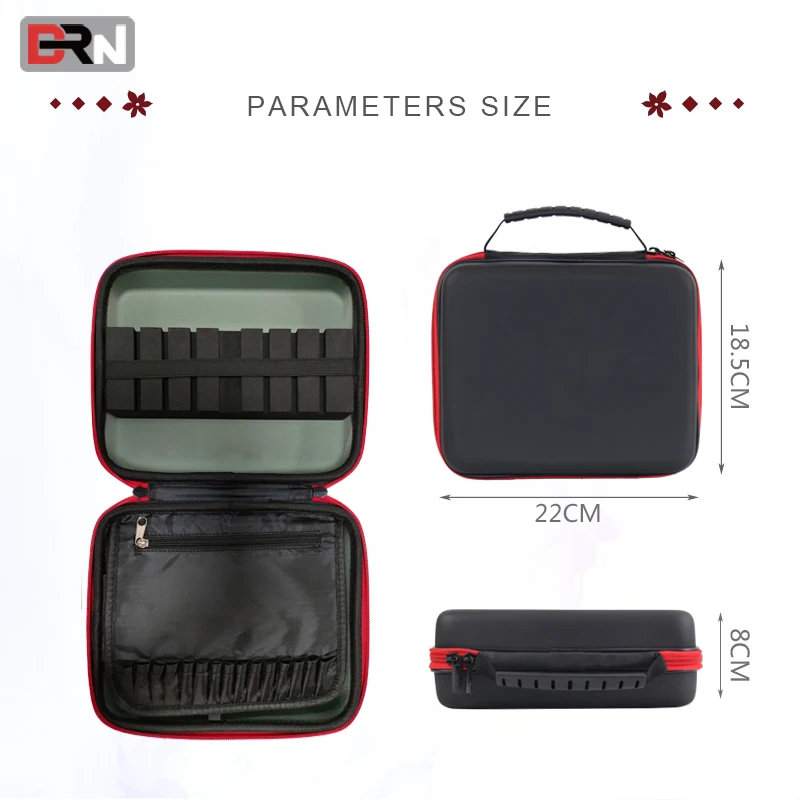 Custom Logo PU Leather Darts Cases Travel Carrying Box Hard EVA Large Darts Case Bag Insert EVA Pockets for dart shaft