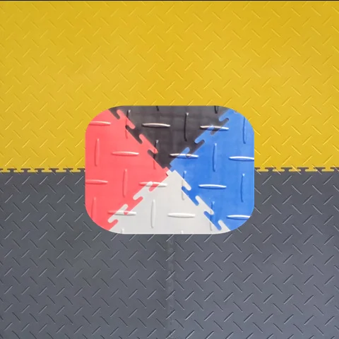 Good Quality Low Price Interlocking PVC Garage Floor Tile Vinyl Flooring For Car Showroom And Workshop