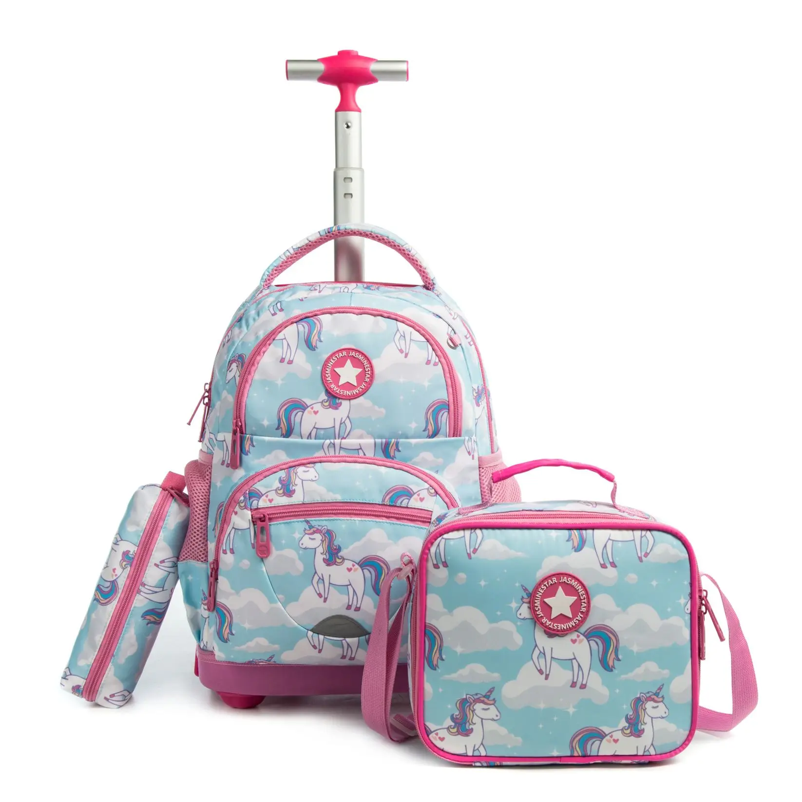 Custom Logo Wheels Travel Style Trolley Bag Carry On Luggage School Trolley For School Bag