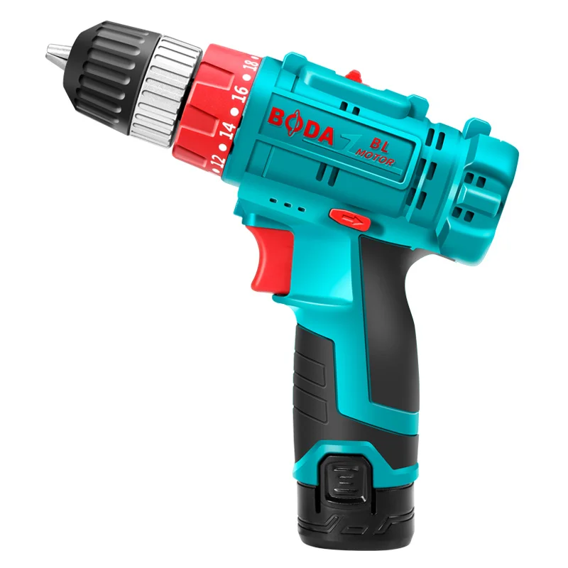 Boda D1205-10 wholesale rechargeable cordless screwdriver, brushless electric screwdriver drill