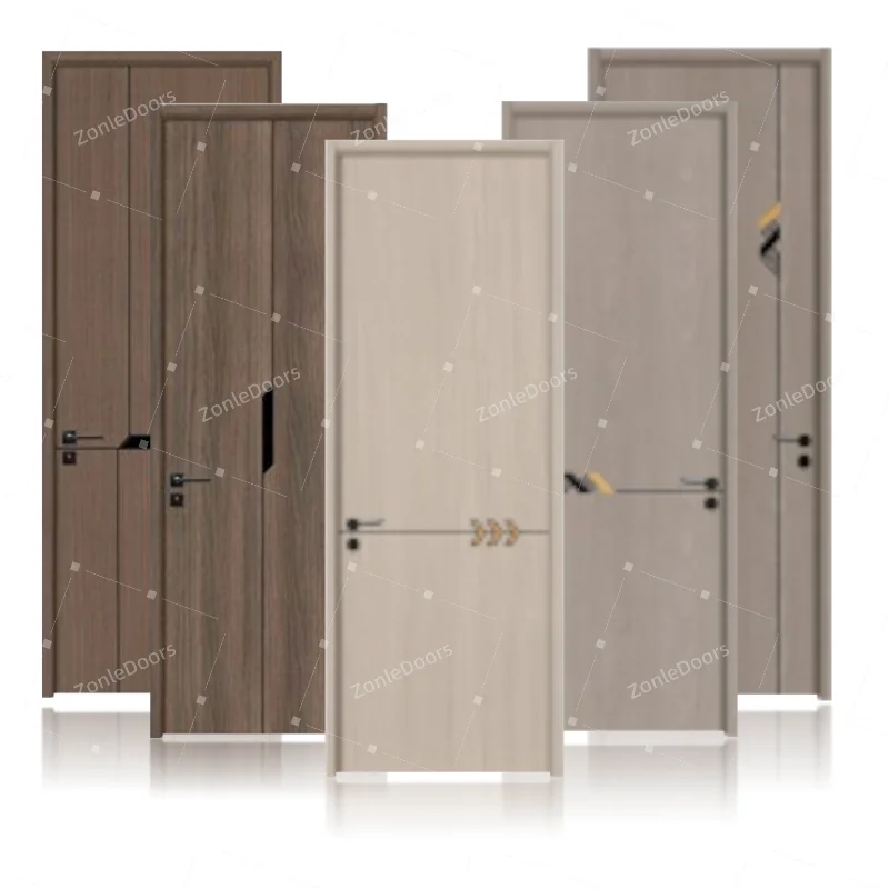 Pvc Wooden Door For Home Restaurant Construction Materials Building Interior For Houses Latest Design Pictures With Smart Lock
