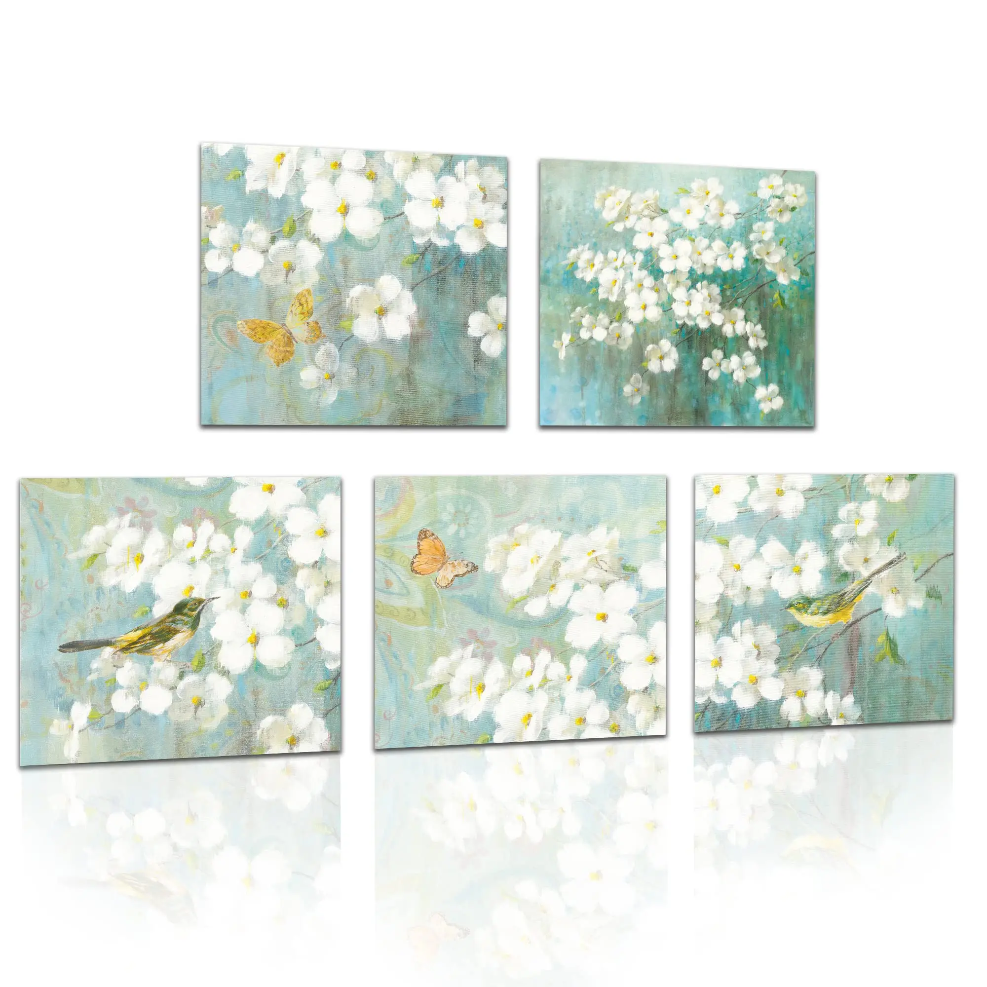 Pet acoustic panel Various Color Painting Panel High Density Noise Absorbing Art Acoustic Panel For Reading Room