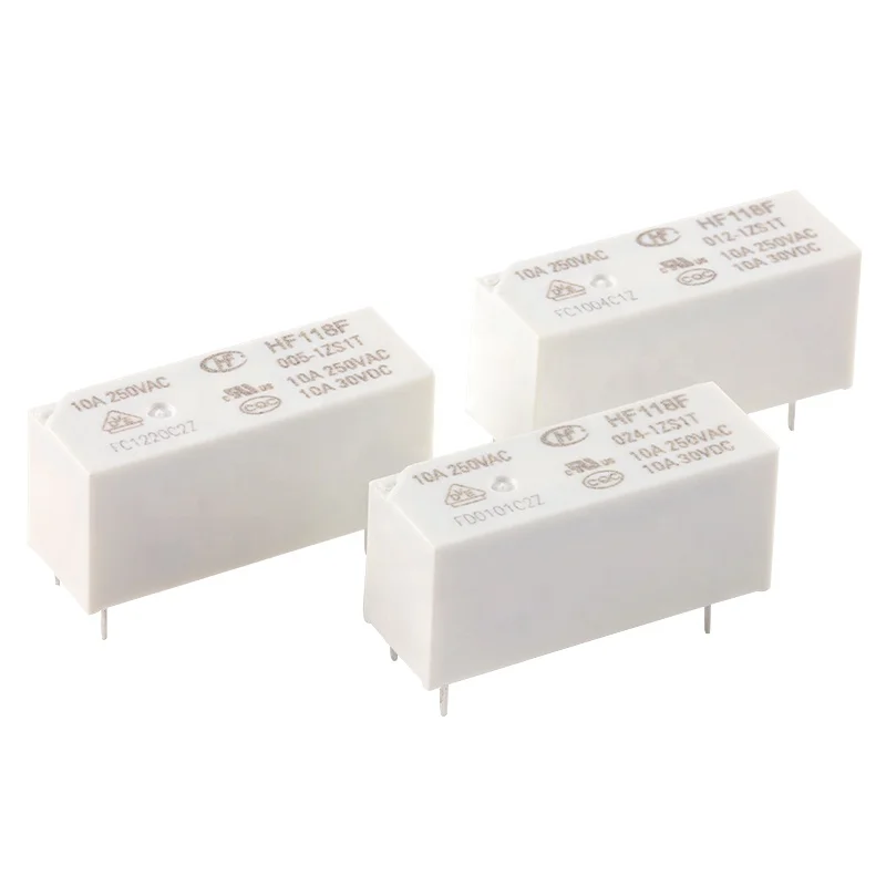 Реле HF118F 10A 005-1ZS1T 012-1ZS1T 024-1ZS1T HF118F-012-1ZS1T 5VDC 12VDC 24VDC DC 5V 12V 24V 5Pin