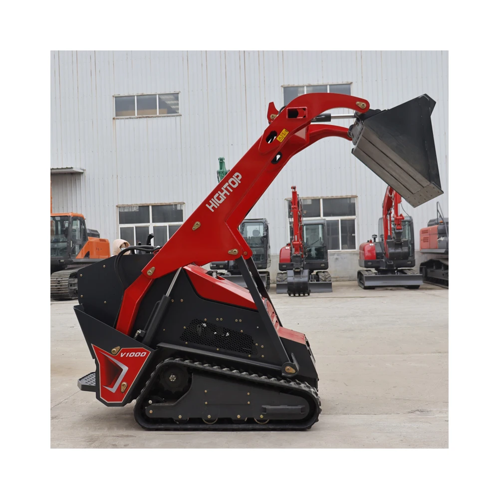 New Model Mini Skid Steer Track Loader Walk Behind Crawler Epa Skid Steer Loader Attachments For Farm Work