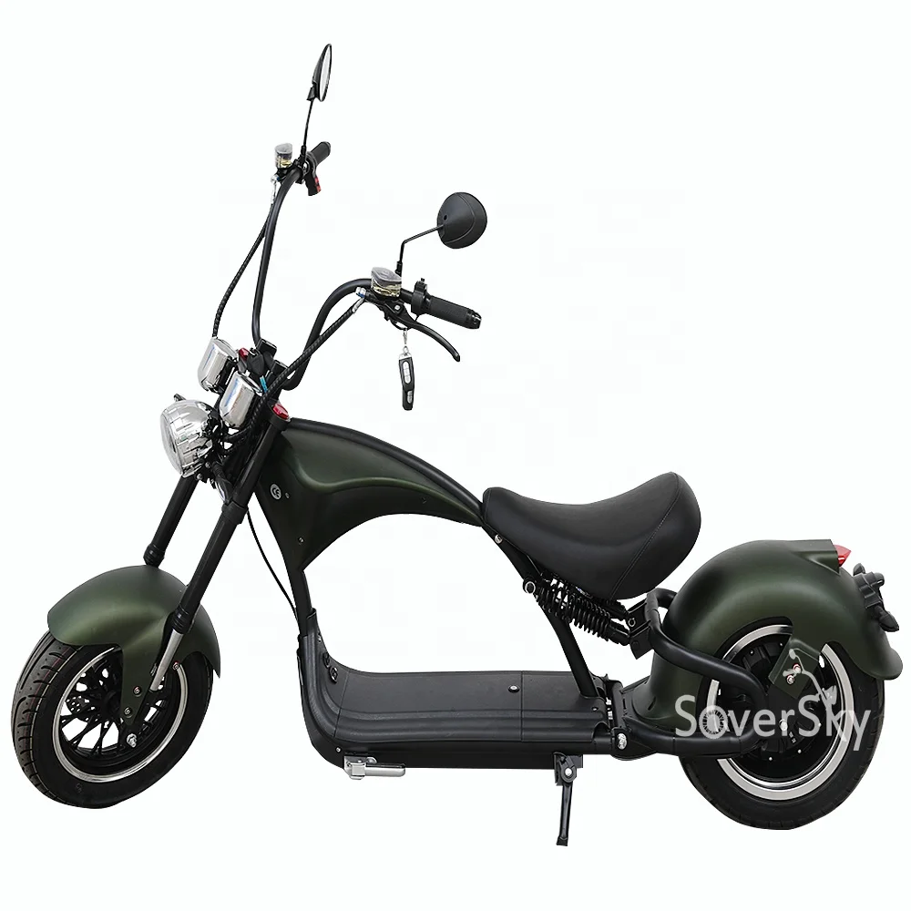 Soversky Мотоцикл Электрический harley citycoco мотоциклы электрические 2000 Вт Чоппер мотоцикл скутер склад в