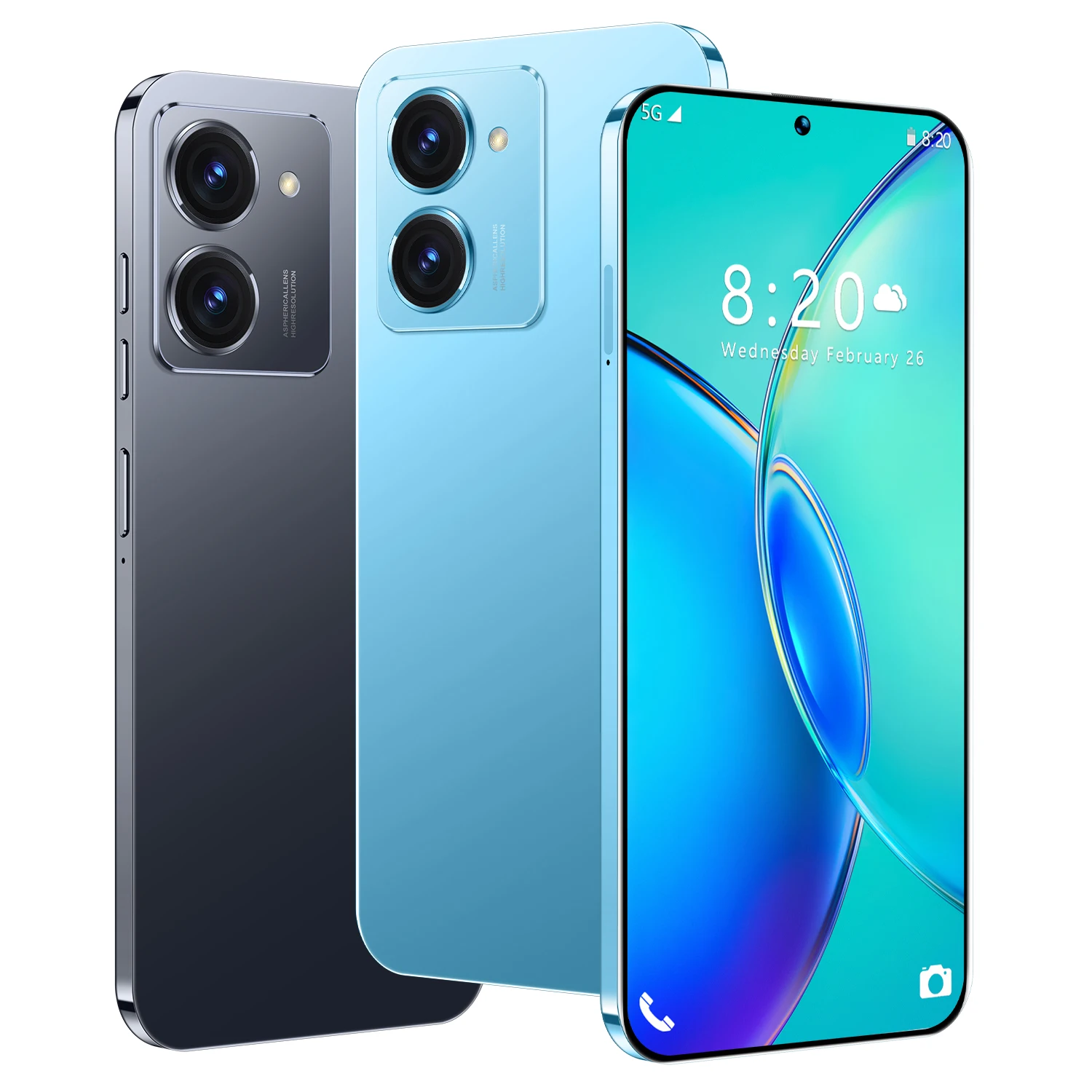 2024 New Y36 16GB+1TB 5G smart phone Original Android 7.3-inch 48MP+100MP Snapdragon 8+2 Android 13 smart game phone