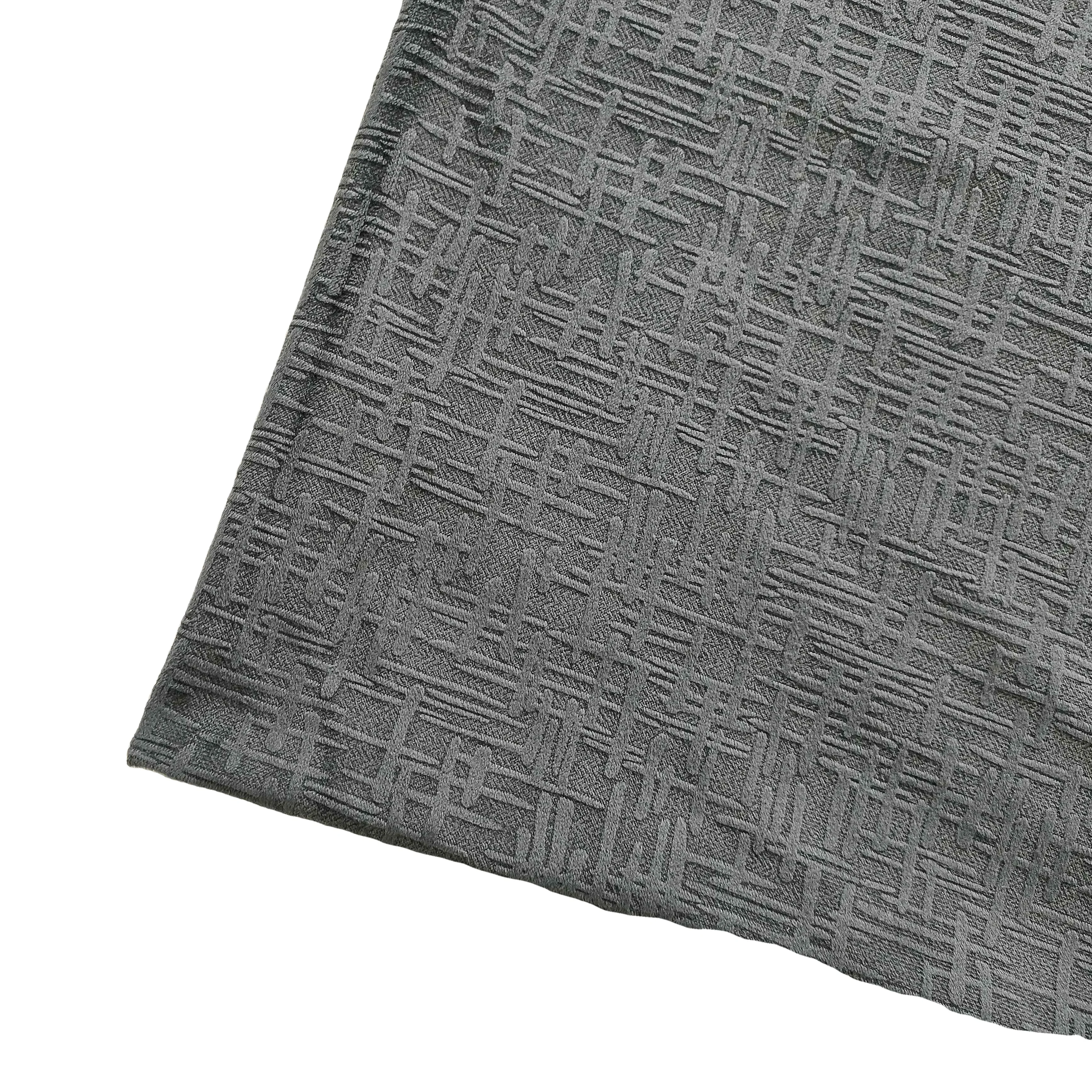 Factory Hot Sale and New Design 100% Polyester Velvet Burnout Fabric with Foam for Car Seat Cover/Sofa Cover/Bus Seat/Furniture