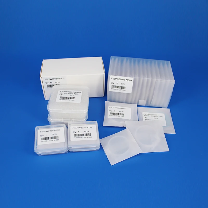 Защитное стекло серии плавленого силикагеля для оптоволоконной лазерной машины 1064 нм, кварцевый оптический Защитный Объектив 37*7