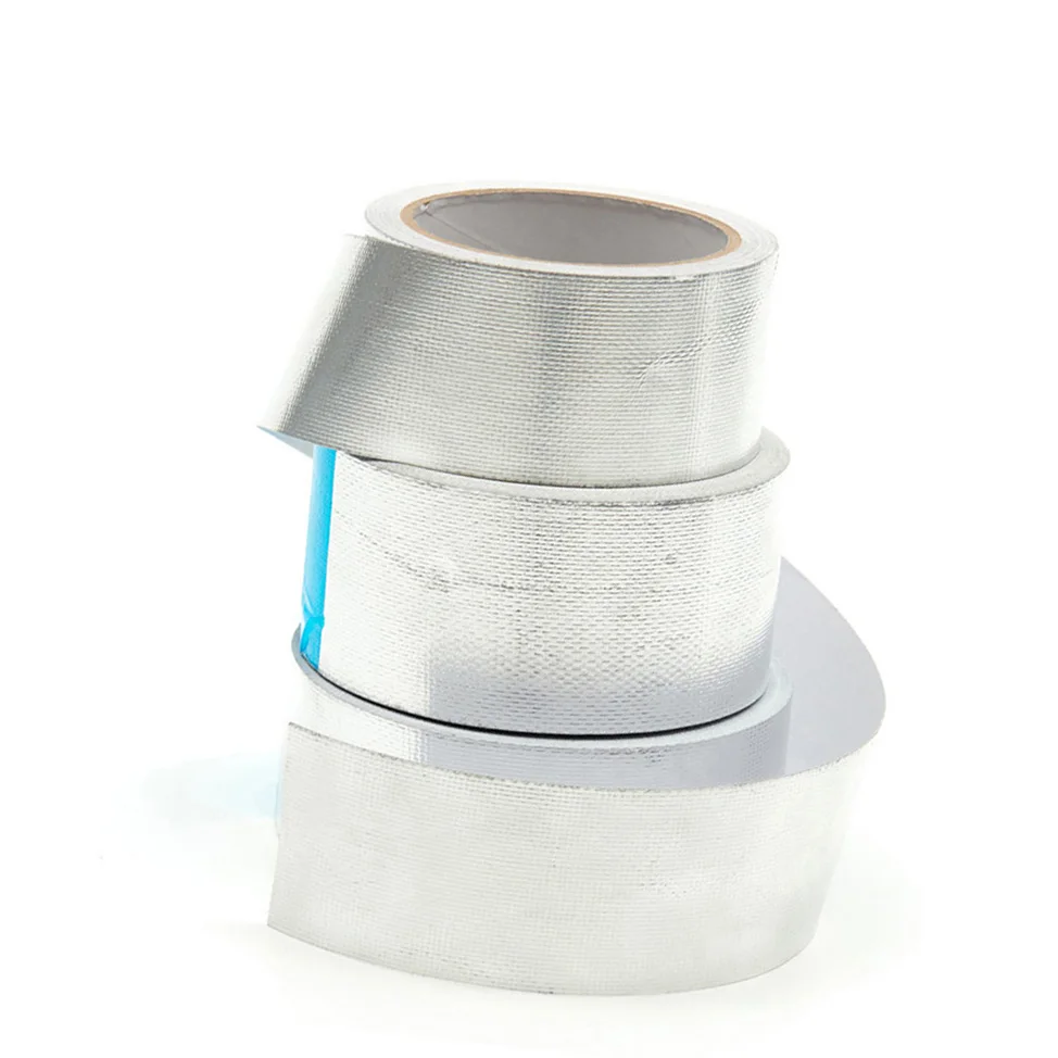 Blue Tape Aluminum Fireproof Waterproof Tape Aluminum Foil Fiberglass Reinforced Aluminum Foil Tape