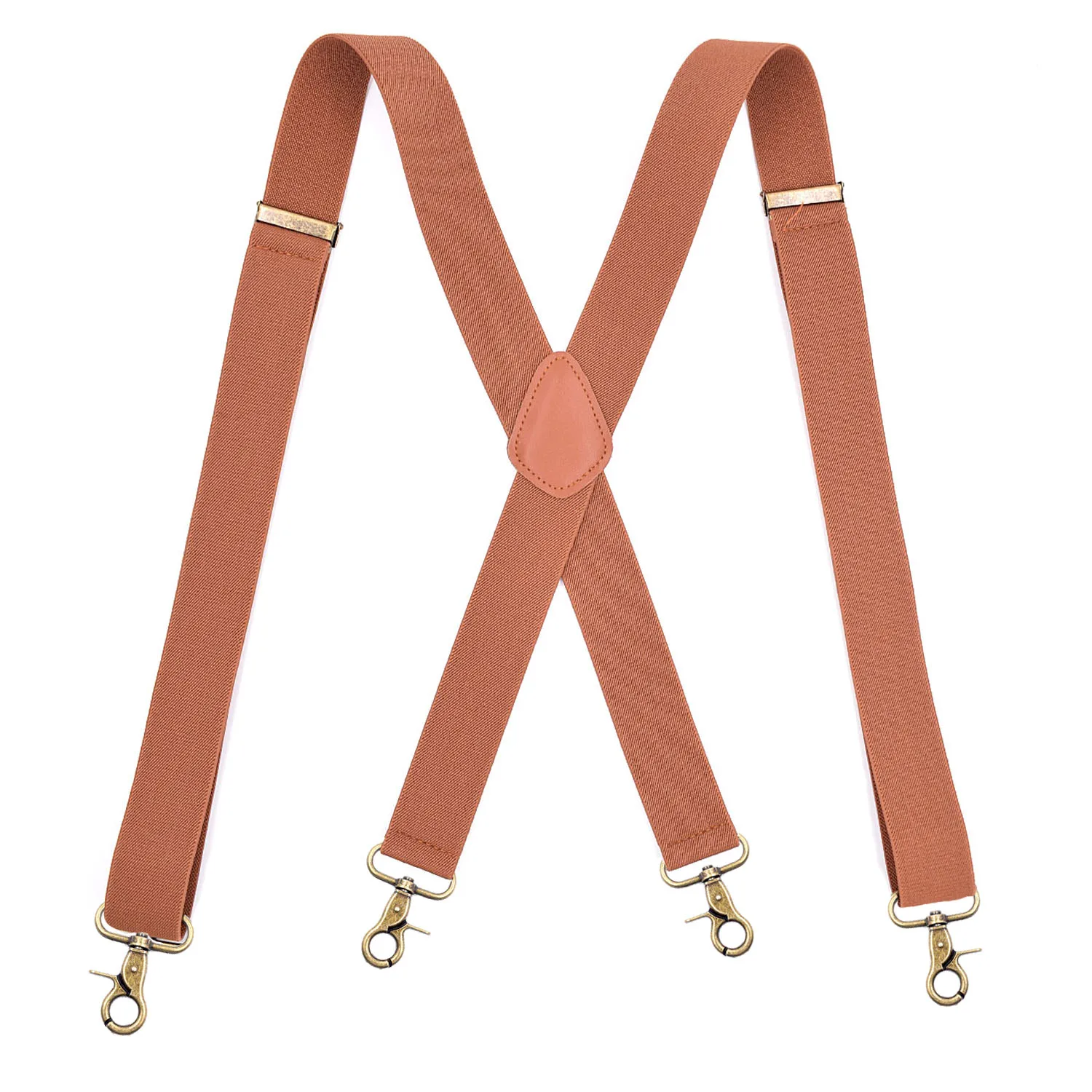 Fashion X Back Silver Hooks Clip Braces Suspenders For Men And Women Garments Accessories