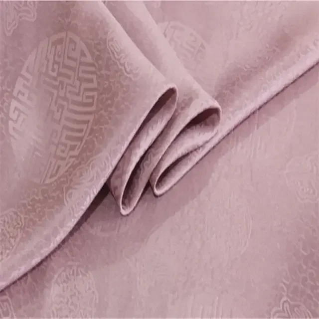Popular Nice Colors Lightweight Breathable Discount Price Traditional  Nice Design Silk Jacquard Cotton Fabric for Cheongsam