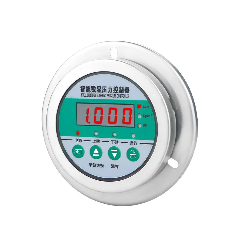 High accuracy 0.5%FS 80mm stainless steel back connection 4 wire digital switch air Pressure gauges