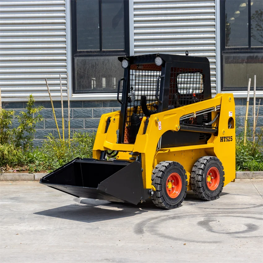 China Factory Direct Mini Skid Steer Loader with High Quality Good Price Front Loader and Core Components-Engine and Pump