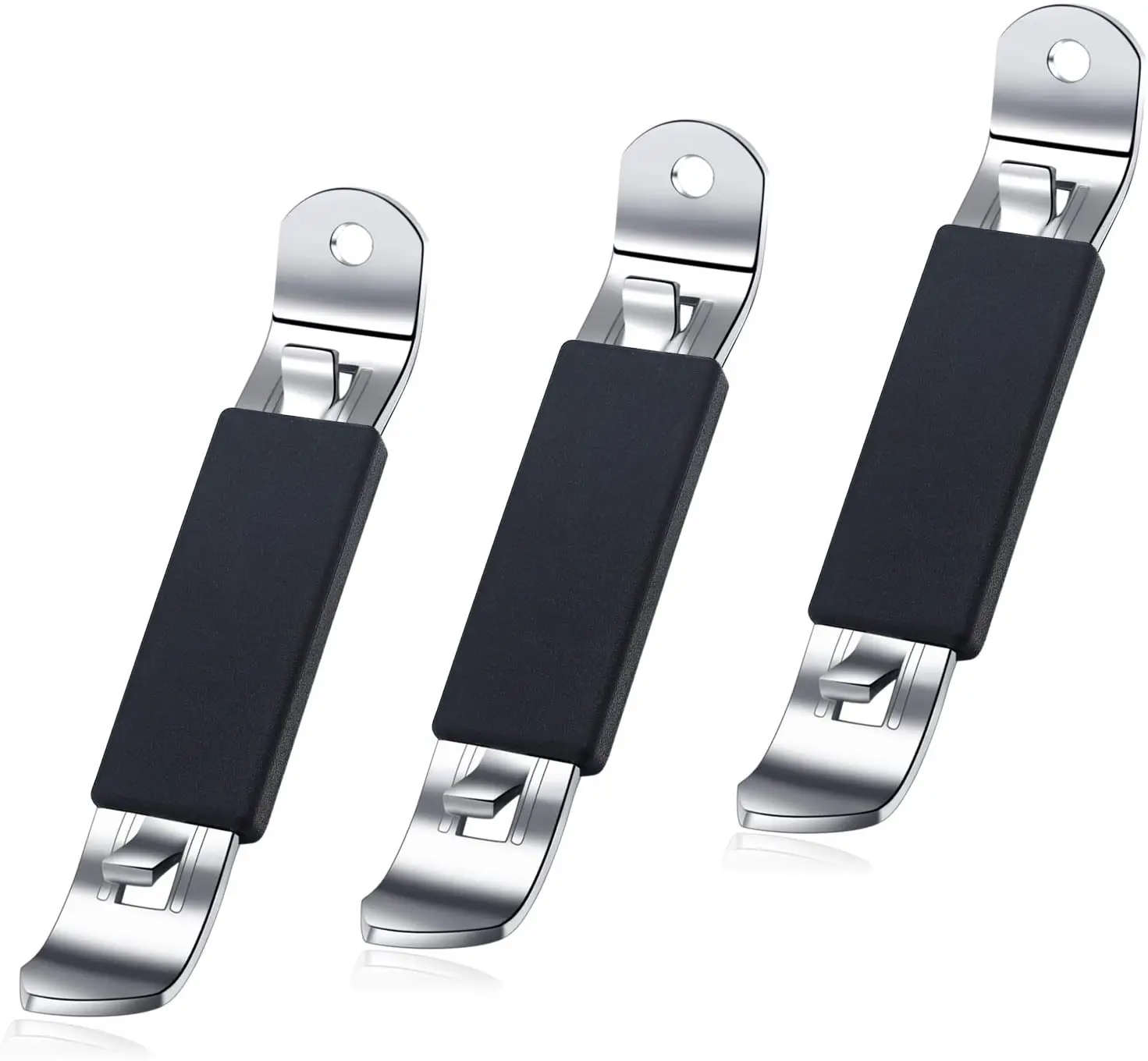 High Quality 3 pack Stainless Steel Small Bottle Opener for Camping Traveling Portable Magnetic Bottle Opener