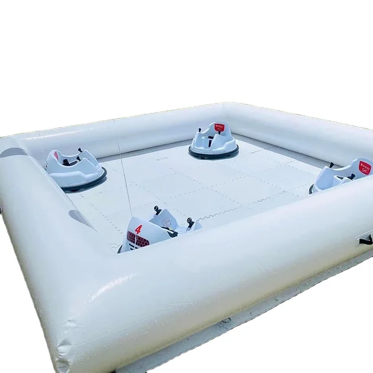 Mini Inflatable Car Venue Inflatable Bumper Car Race Track Pipe with Pump for Kids