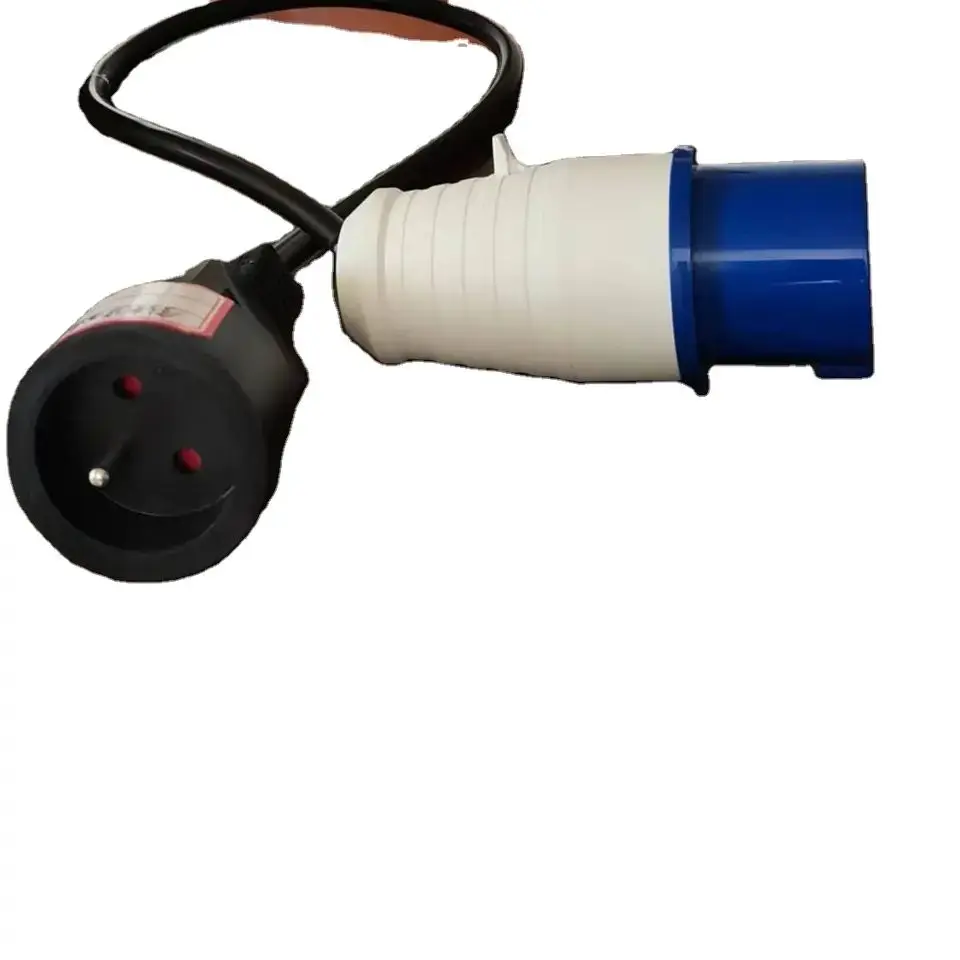 3pin Industrial electric plug socket schuko extension France