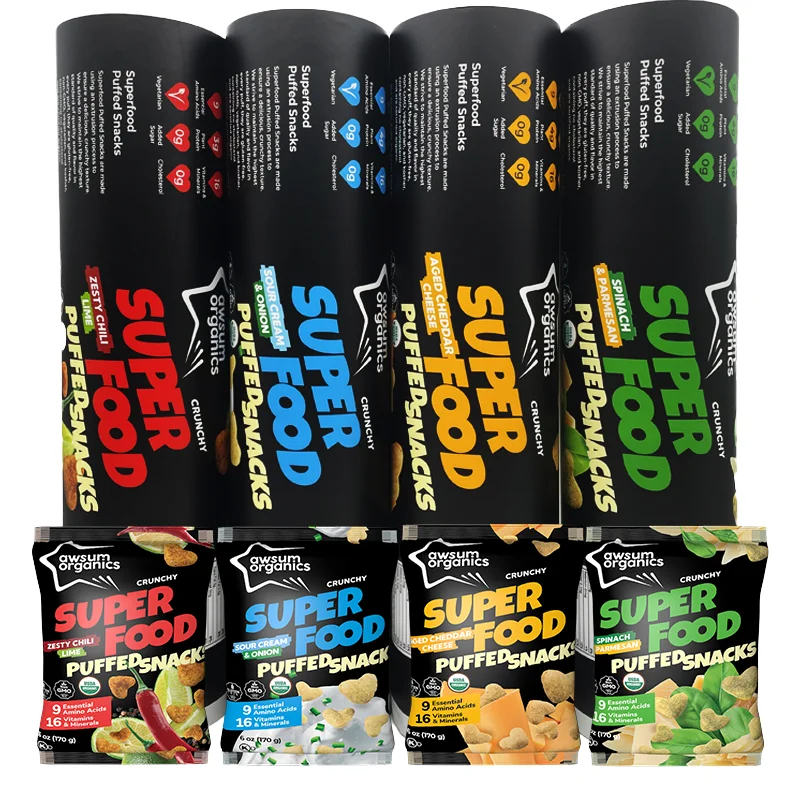 Customizable Printed Food Grade BOPP PE Film Aluminium Foil Laminated Roll for Snack Food Packing Potato Chips Bags Film Roll