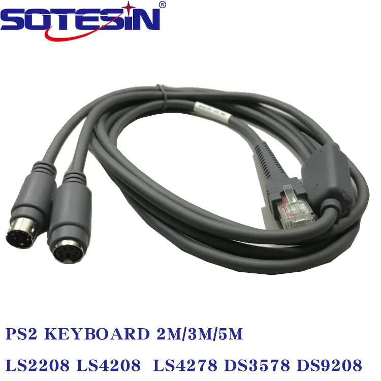  Кабель от производителя PS2 к RJ45 POS кабель кассового аппарата для сканера штрих-кода Motorola Symbol кабели передачи