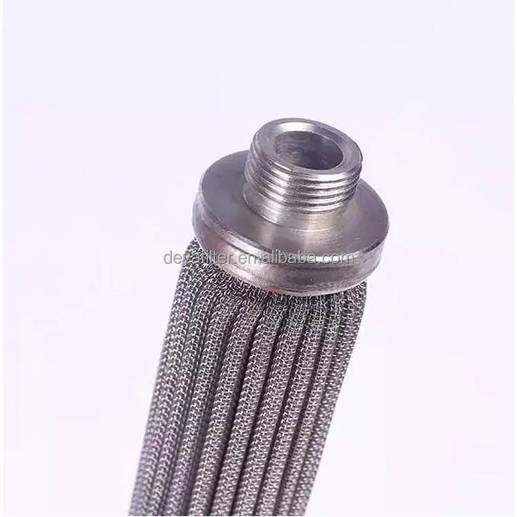 20um Polymer Melt metal candle filter element for Meltblown Nonwoven Production Line polymer filter system