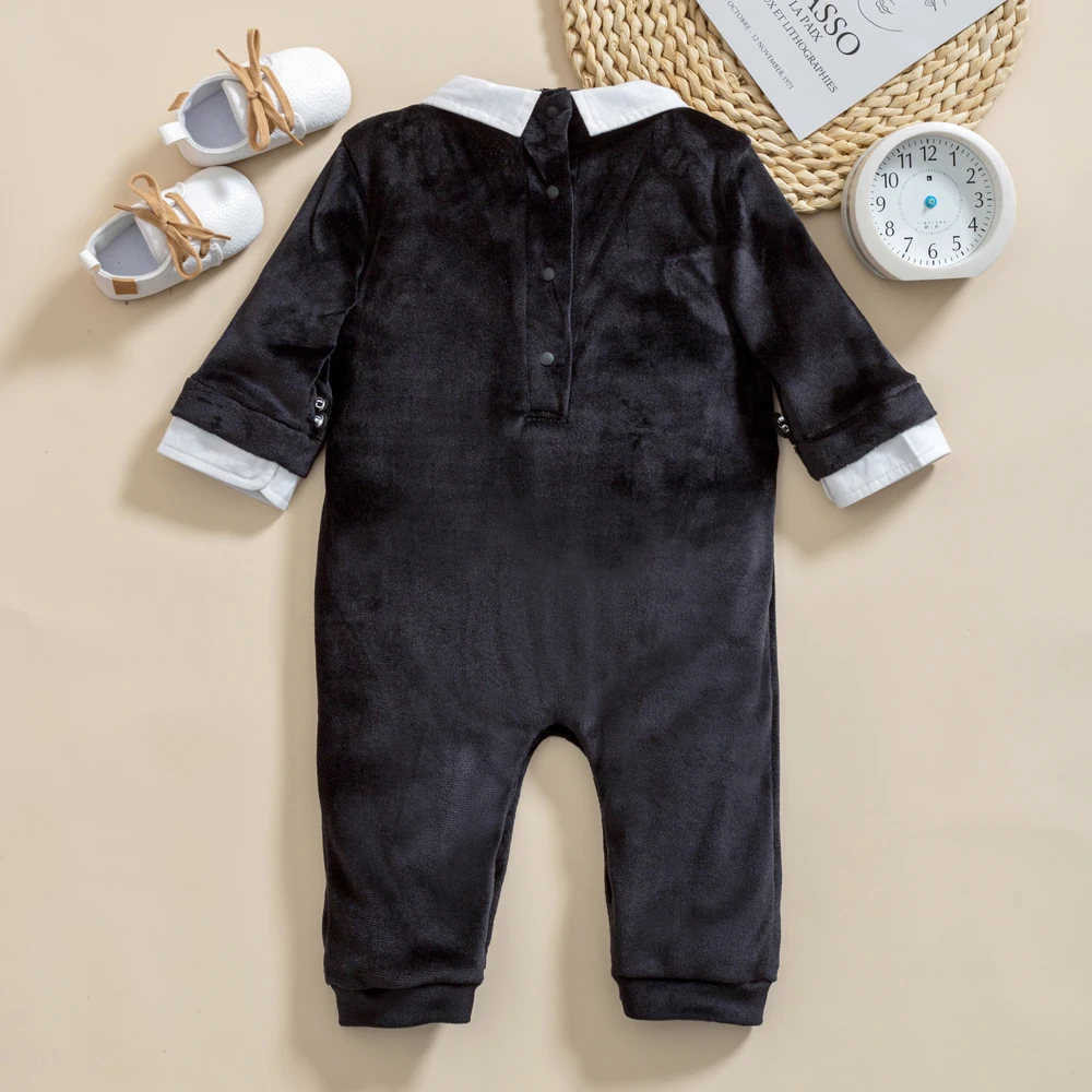 2024 New Arrivals Kabeier Baby Boy Clothes Brother Sister Matching Outfit Rompers Dress Performance Photo Party Newborn Gifts