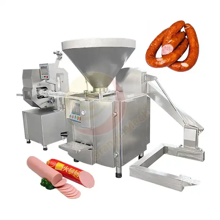 Automatic Commercial Vacuum Sausage industrial commercial Meat product making machine sausage stuffer with twisting function