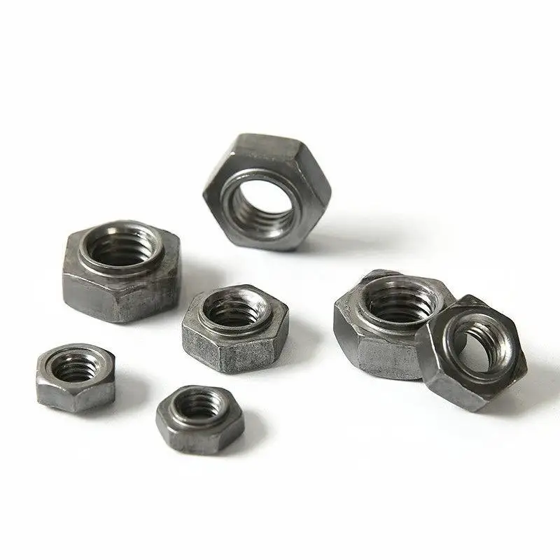 Zhijia Factory welding round nut iron square weld hexagon nuts lowes spot welding nut 1/8 steel