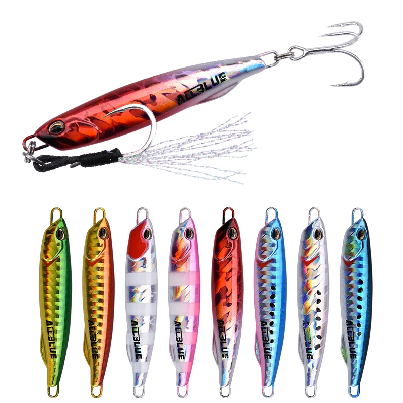 ALLBLUE 60g DRAGER SLIM Glow saltwater Fast Sinking Metal Fishing Jig