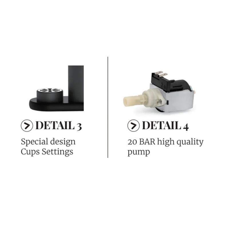 Italy Multi System Capsule Espresso Coffee Machine with 1L Coffee Machine Water Tank Capacity