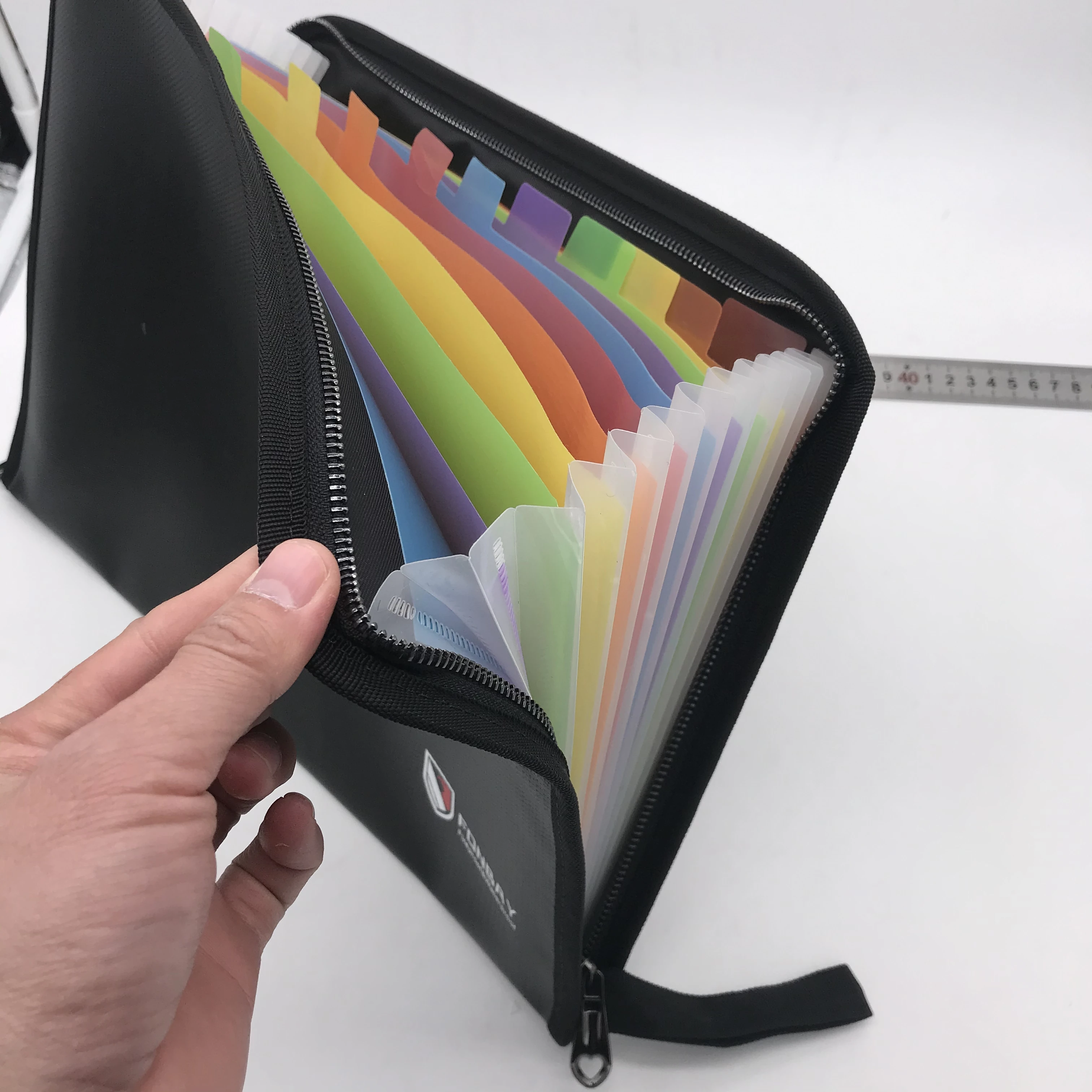 High Quality Business Office Storage A4 Size Paper Expandable File Organizer 13 Pockets Fireproof Document Folder Bag