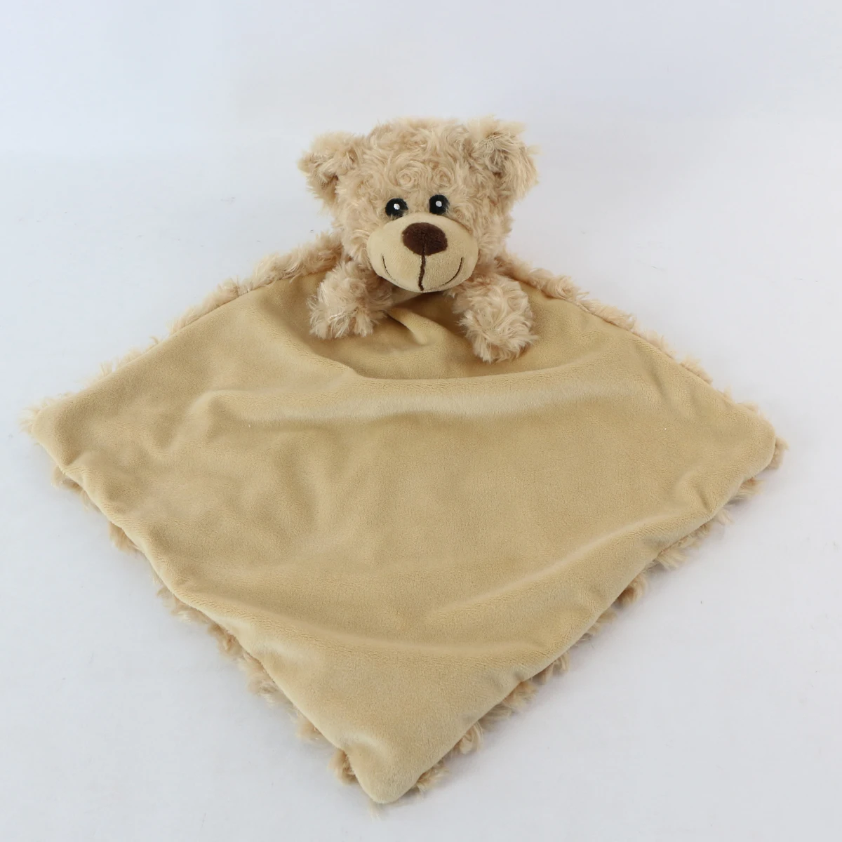 Cartoon baby comfort ODM to sample custom design sleep doll animal skin friendly sleep bear soothing towel plush  toy