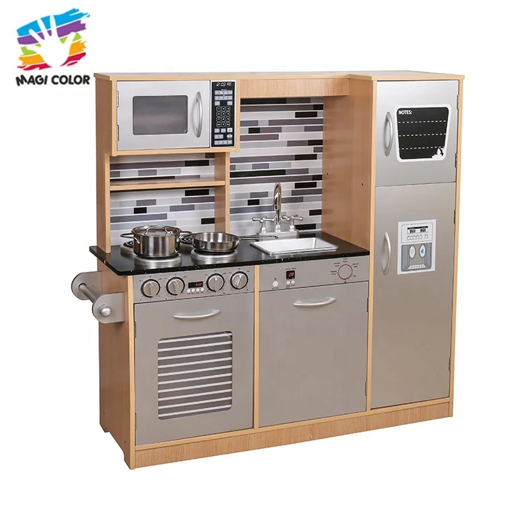 
Ready To Ship kids wooden kitchen set toy for pretend cooking W10C458B 