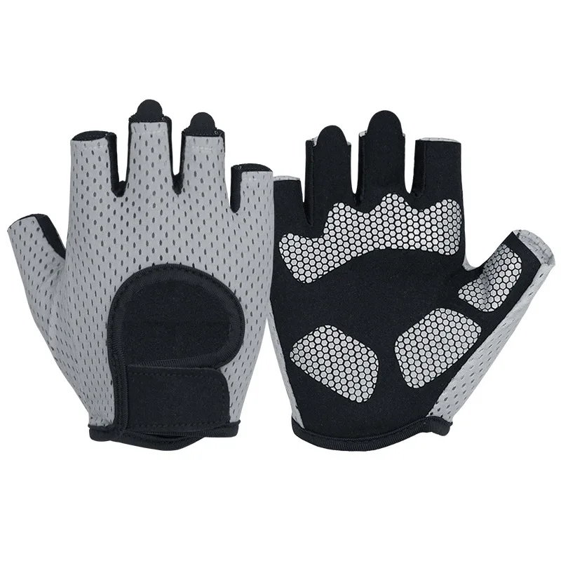 Anti-slip breathable half-finger glove fitness sport workout weight lifting hand gloves for gym