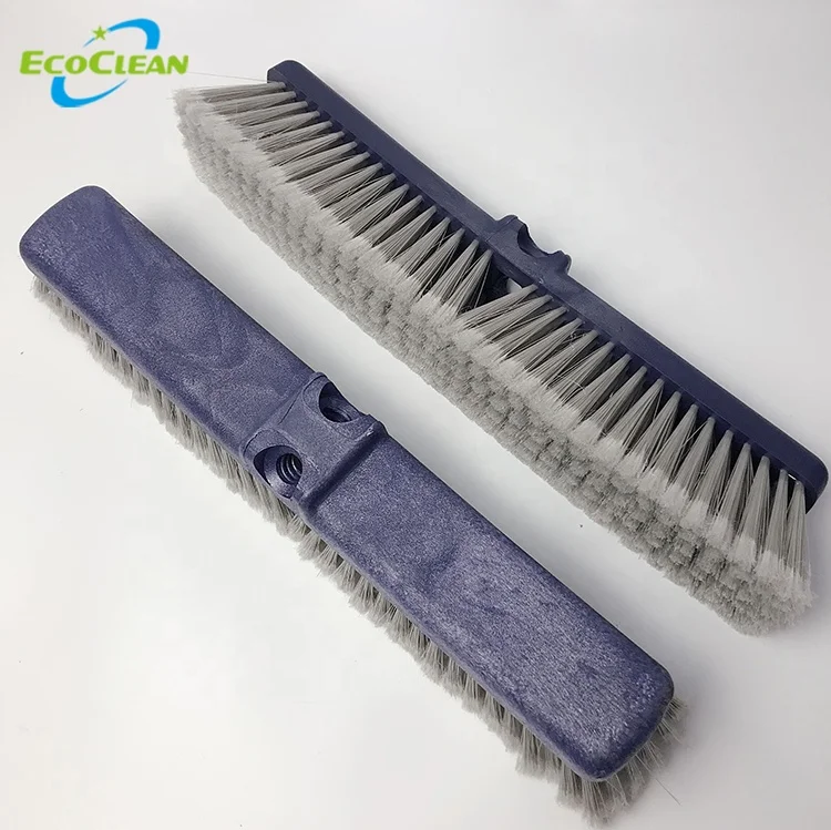 EcoClean 18-дюймовая пластиковая щетинка для мытья пола с тонкой щетиной