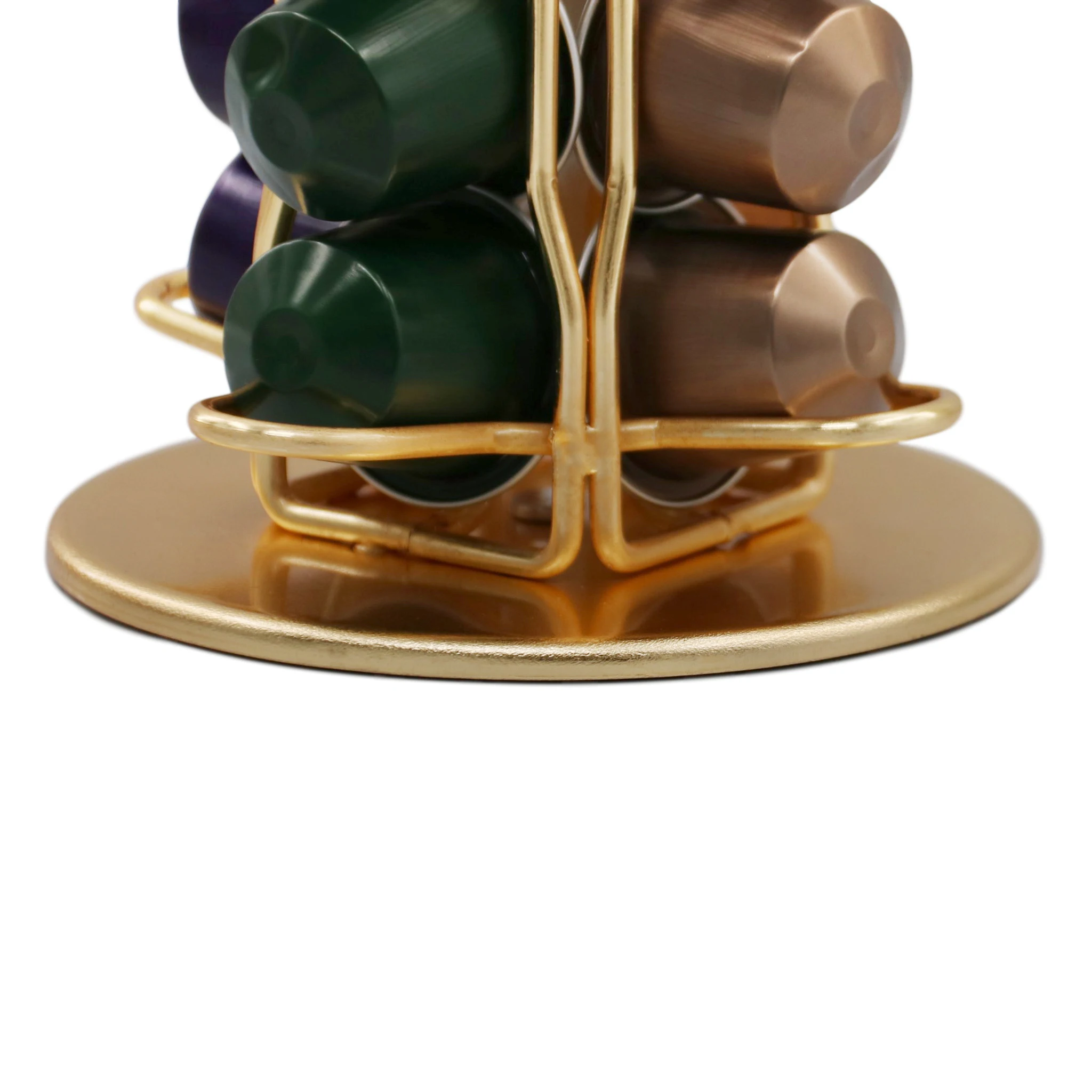 Металлический стационарный держатель для капсул кофе Nespresso вращающийся на 360