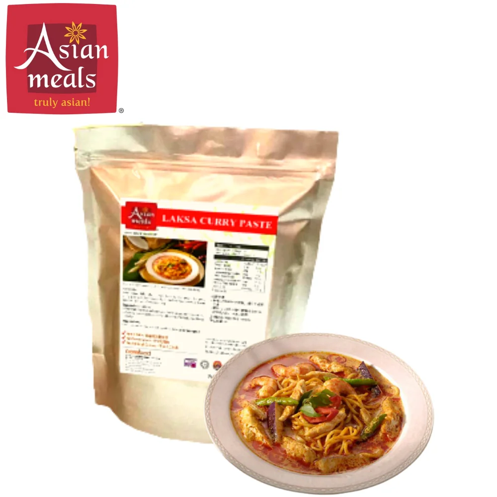 Top Quality Delicious Cooked Laksa Noodles Mee Curry Soup Paste with Exotics Spicy Taste Become Very Homey Dish In Malaysia