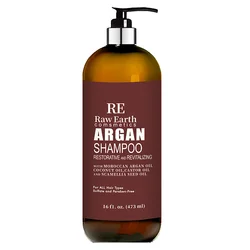 Argan Oil Shampoo and Conditioner Set - with Keratin, Restorative & Moisturizing, Sulfate Free - All Hair Types & Color Treated