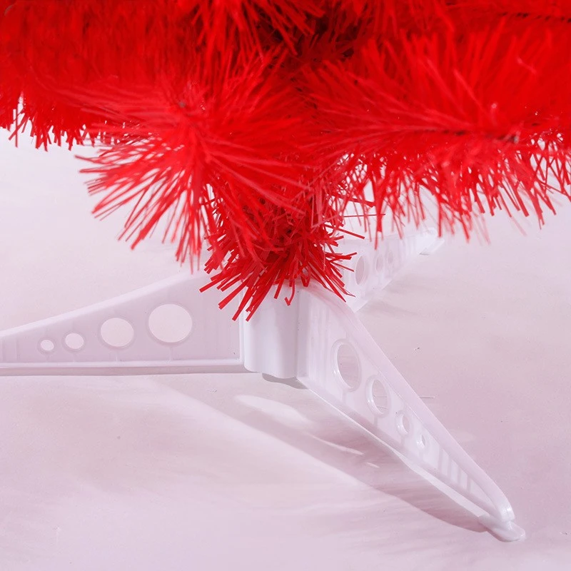 Sevenlots 60Cm Red Christmas Tree Christmas Day Decoration Supplies Small 90CM Red Christmas Tree
