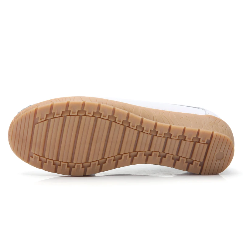 Wholesale Waterproof Non-Slip Medical Operating Room Hospital Genuine Leather White Nurse Shoes With Wedge Heels