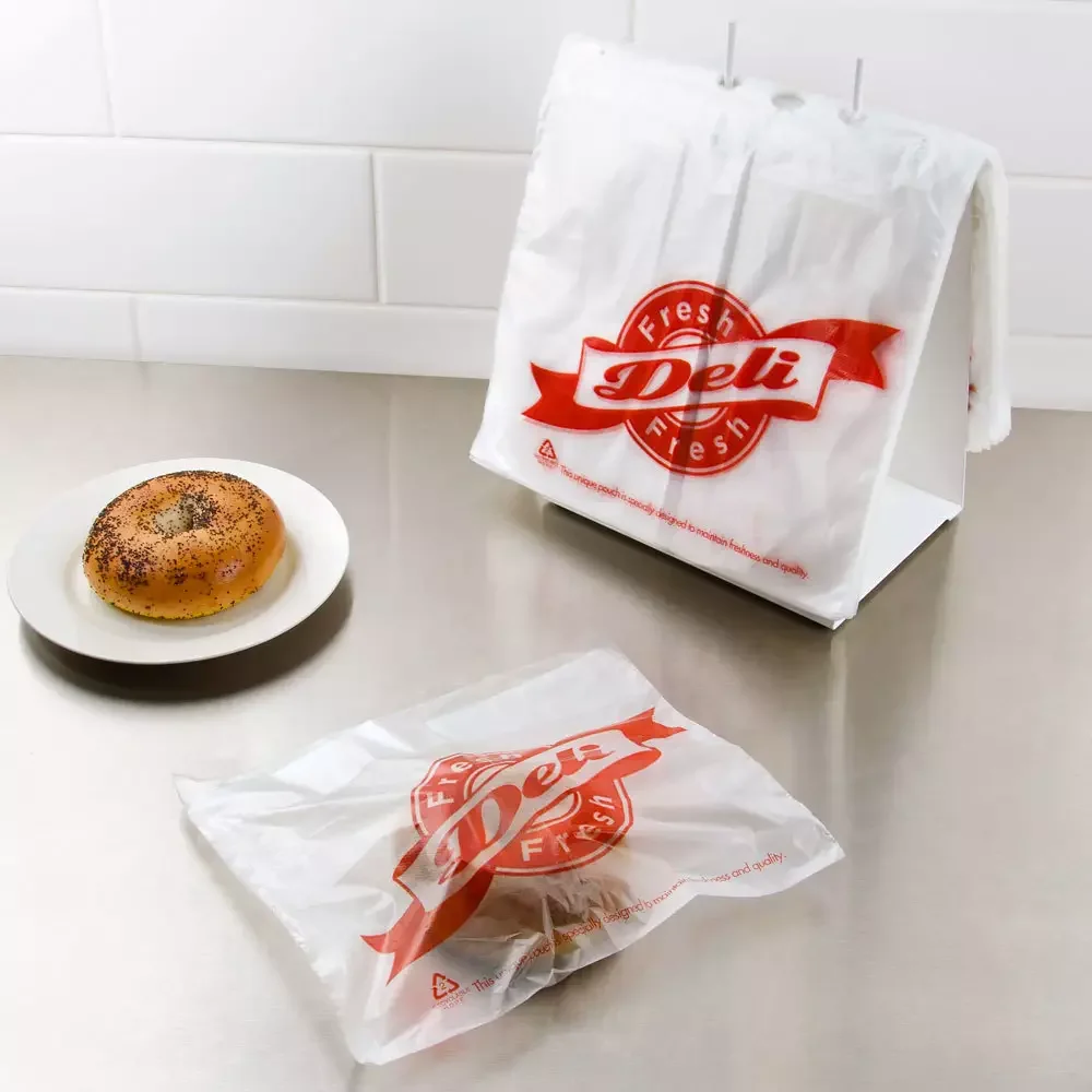Customized High Quality LDPE Saddle Bags For Bread Deli Bag for Food