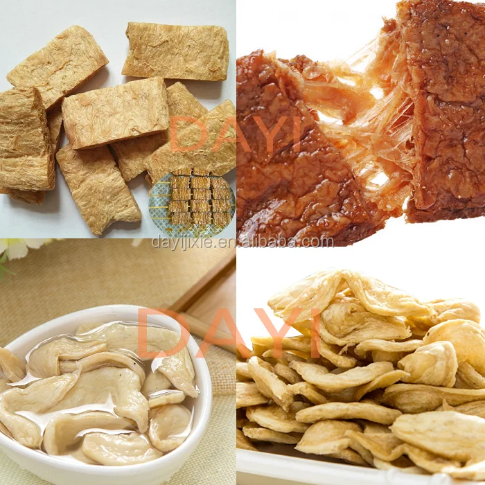 Automatic Textured Soya Chunk Nugget making Extruder Machine Soya Meat Processing Machine