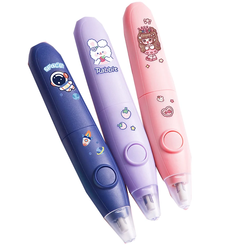 School Office Stationery Electric Rubber Eraser For Kids Sketch Dedicated Pencil Rubber Plastic Eraser