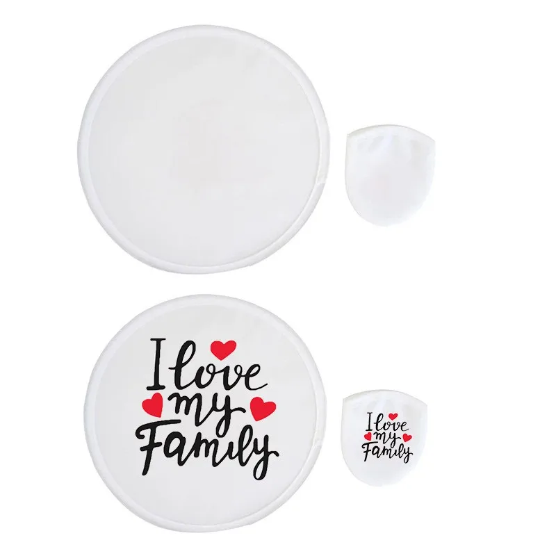 Foldable 10 inch sublimation fans double sided blank dish wholesale