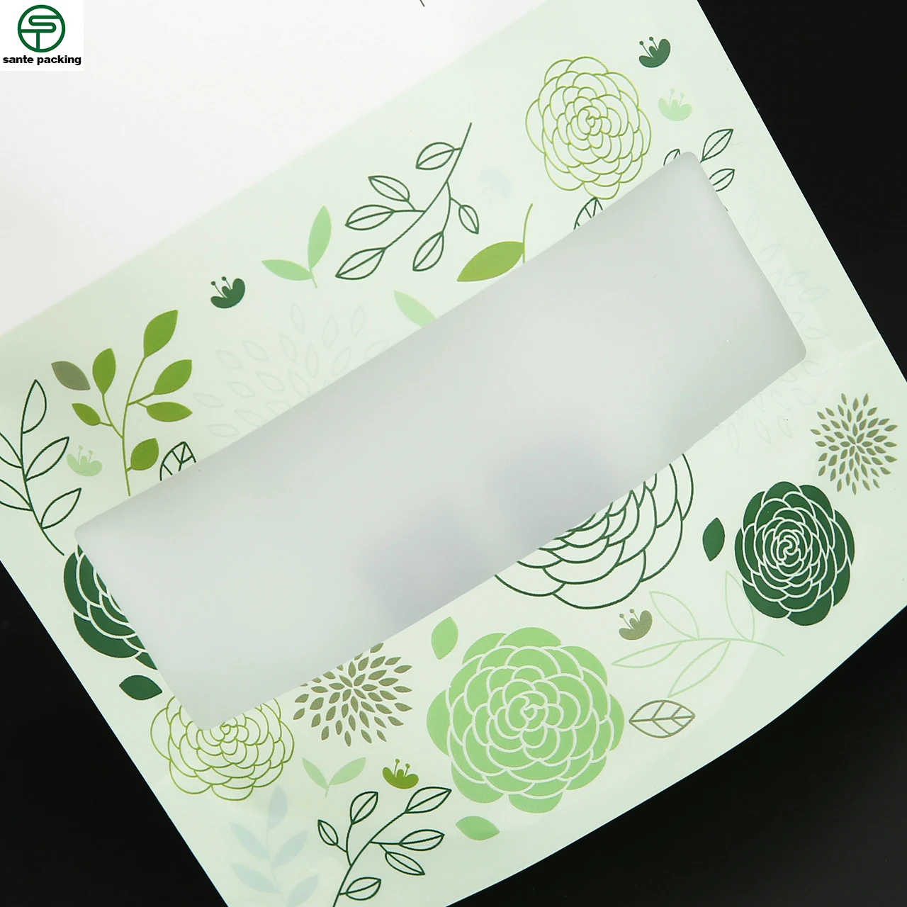 Customized Waterproof Food Packaging Tea Coffe Pop-corn Dried Fruits Snacks Coolies Stand Up Pouch With Open Window