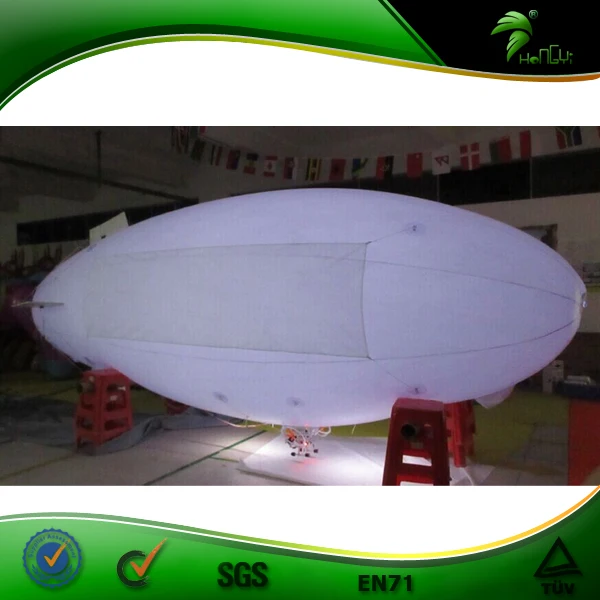 6M LED inflatable RC blimp,airship,zeppline for sale,rc helium airship