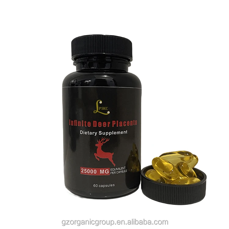 Private label Vegan Gummy Hair Skin Nails Multivitamin Supplement Infinite Deer Placenta Softgel Capsules