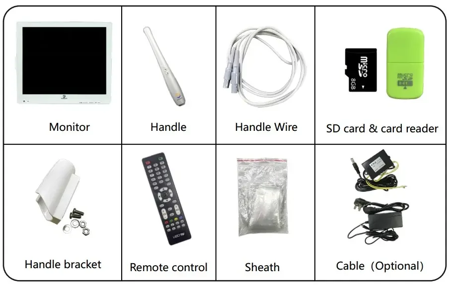 Digital dental intra oral camera with monitor 8 mega pixels HD intraoral camera Price