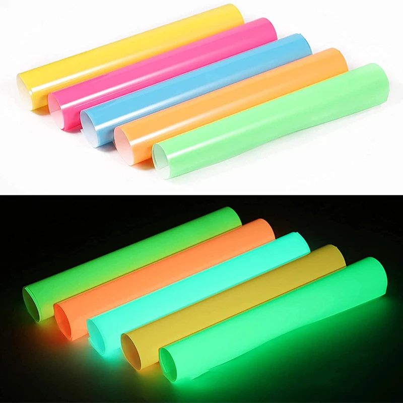 PU Glow In The Dark Uminescent Film Luminous Heat Transfer Vinyl
