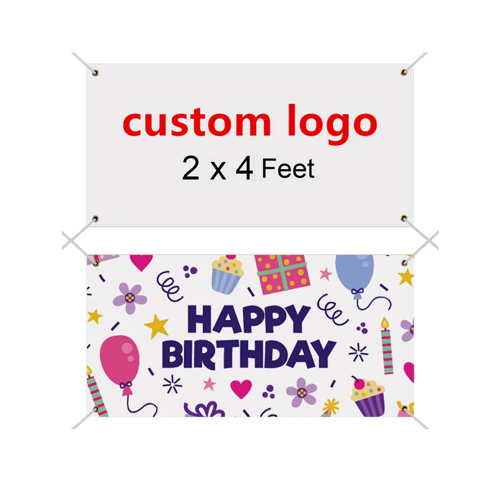custom print banner for business outdoor personalized vinyl banner promotional flags banners with logo custom print
