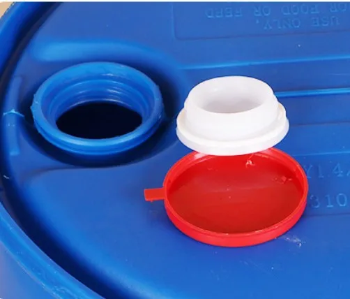  200L пластиковый барабан синий HDPE химический герметичный для масляного